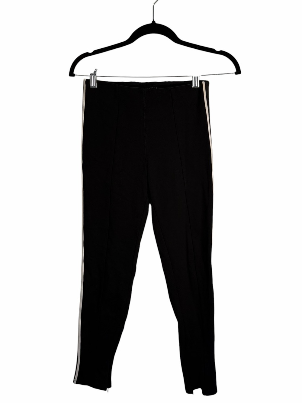 Sanctuary Runway Ponte Knit Side Stripe Zip Ankle Pants XS